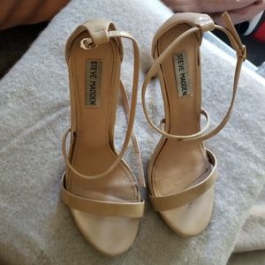 Perfect nude strap heel  by Steve Madden